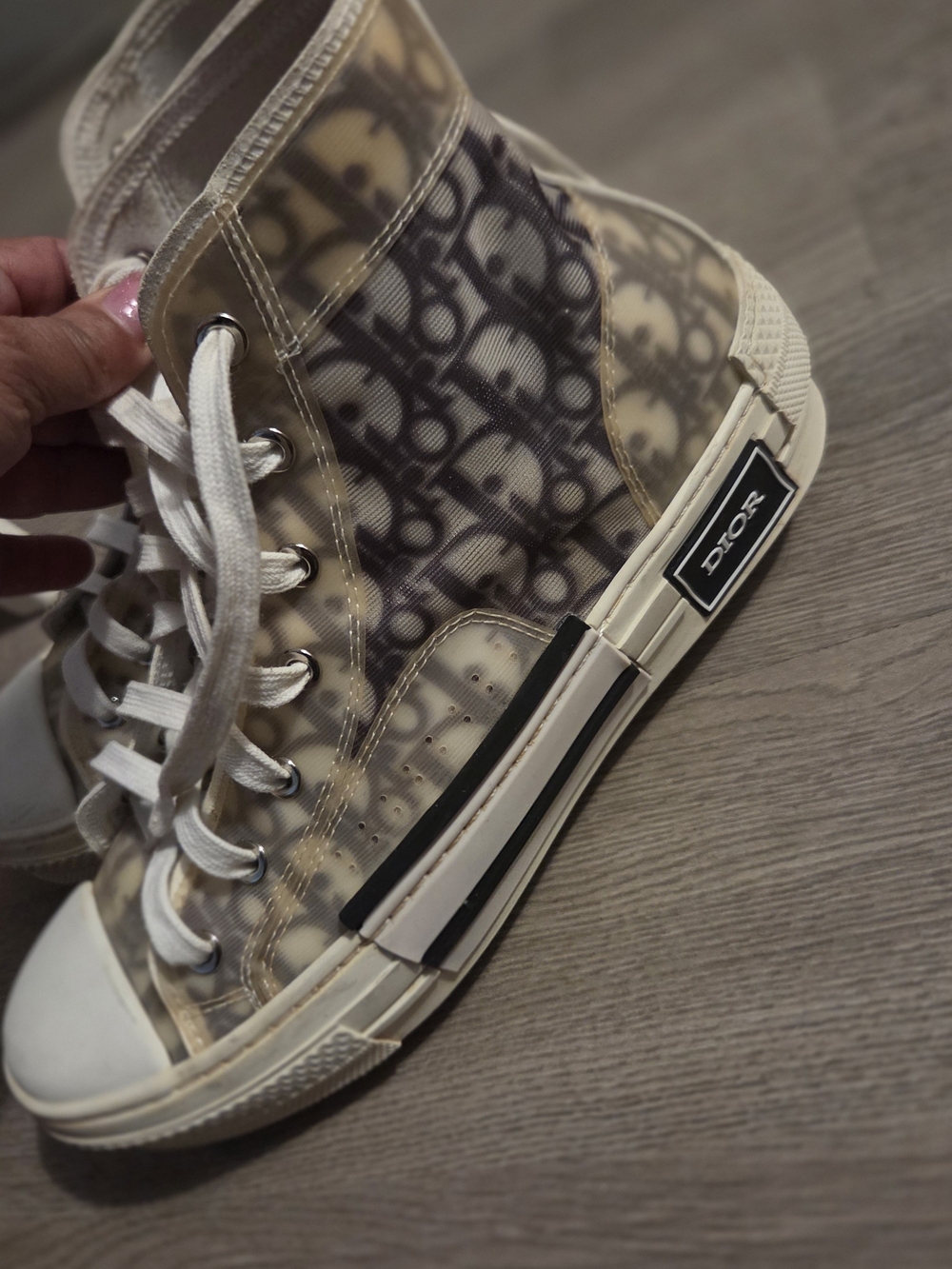 Dior  Monogram High Top Sneaker